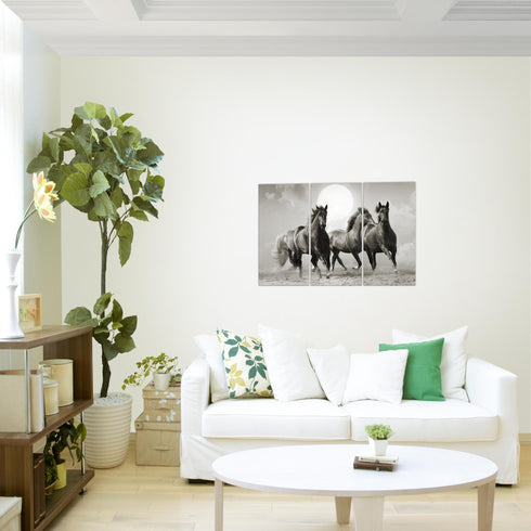 Wandbilder Wohnzimmer XXL Pferde Moderne Bilder Tiere